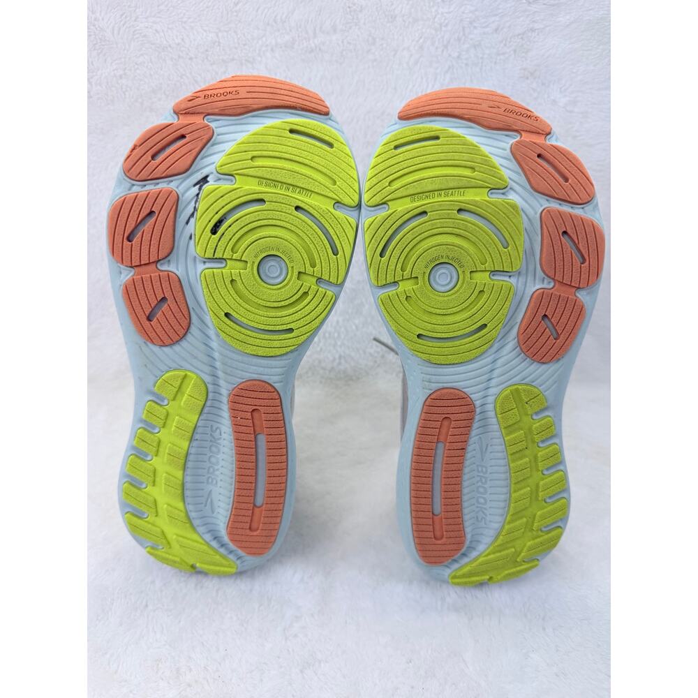 Brooks Glycerin 21 Womens Running Shoes Coconut Aqua Size 8 Wide Sneaker - Picture 7 of 10